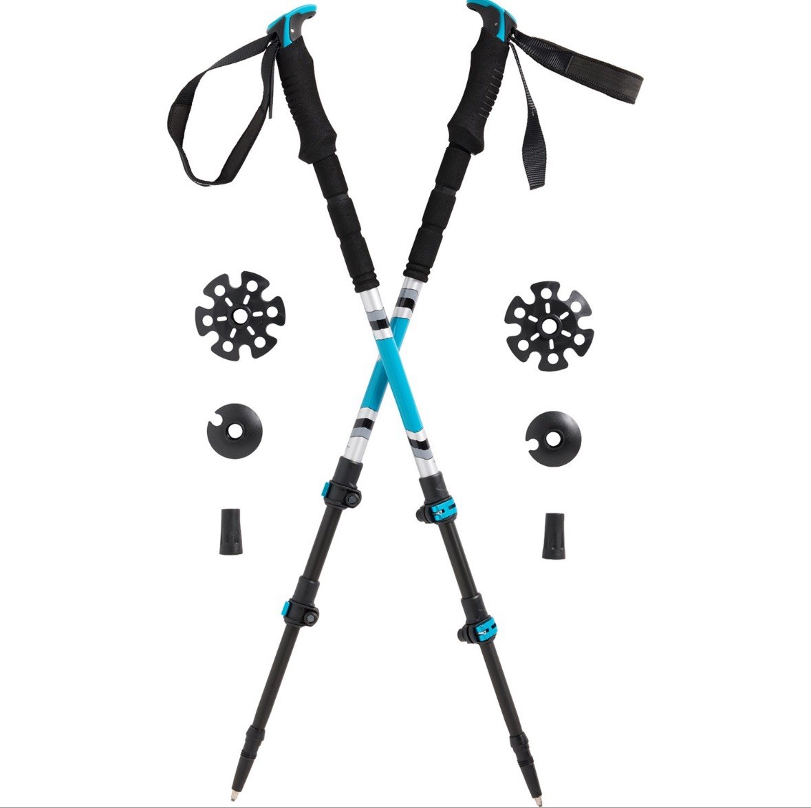 Denali Sawtooth Spin Snowshoes 8x25 | Lightweight Trail Set w/Poles & Bag 200 lb