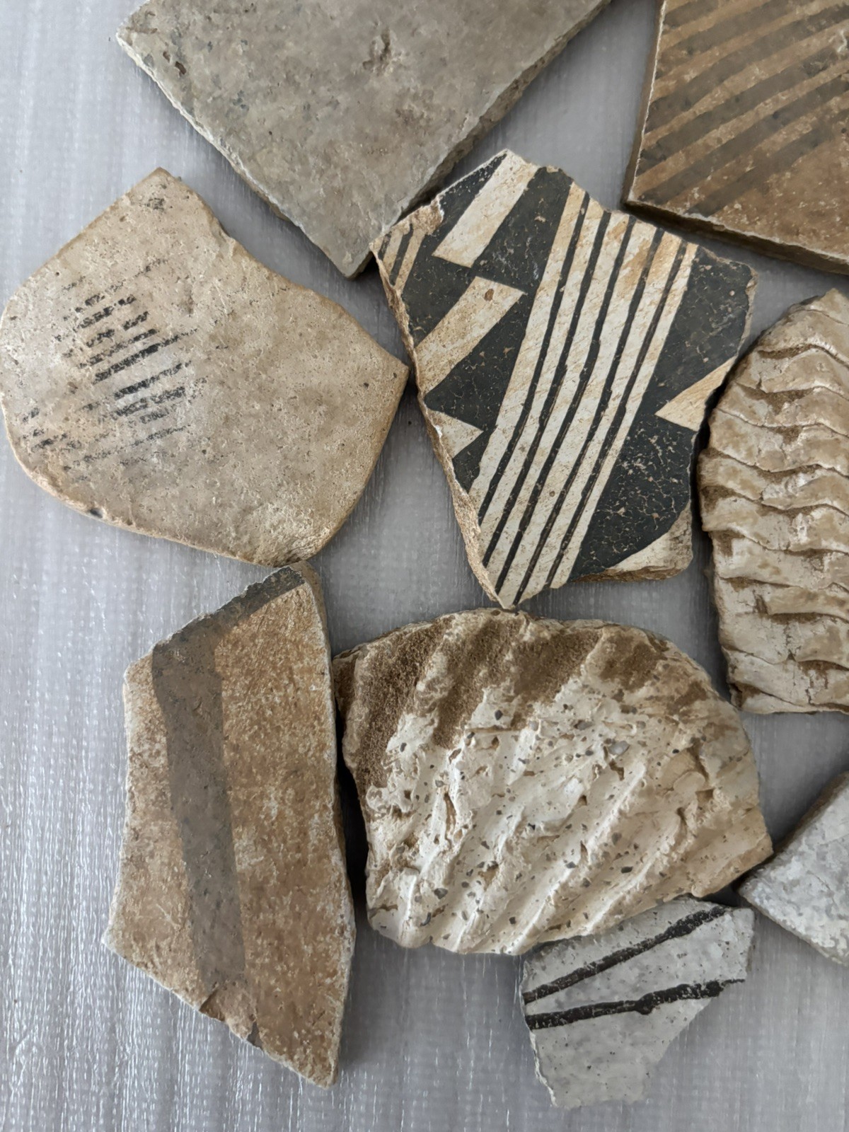 15+ Ancient Anasazi Native American 1-4” Pottery Shards Arizona L10-B FREE SHIP