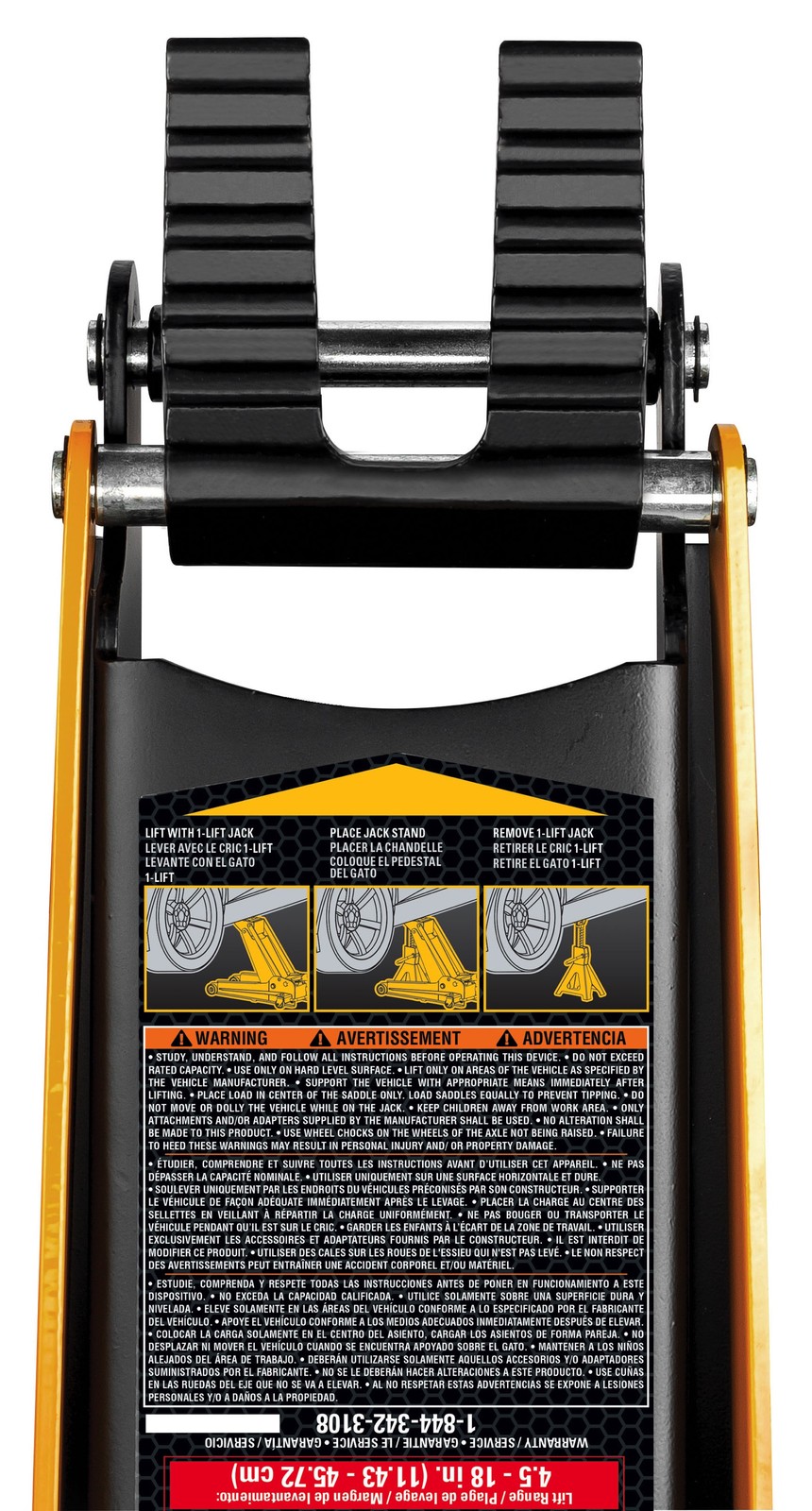 Cat 2 Ton Universal 1-Lift Jack with 3 Ton Jack Stands - 980829ECE