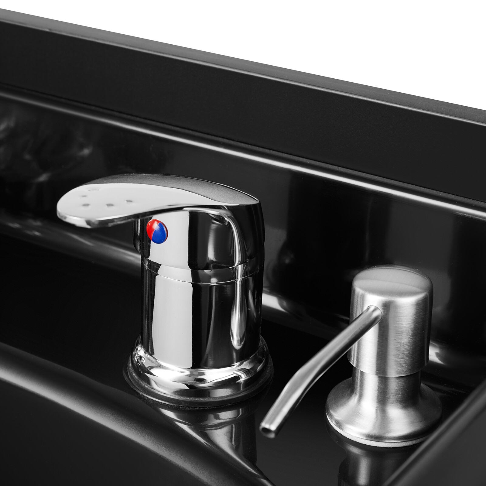 Backwash Sink Station Shampoo Bowl Beauty Spa Salon Hair Barber Equipment Black