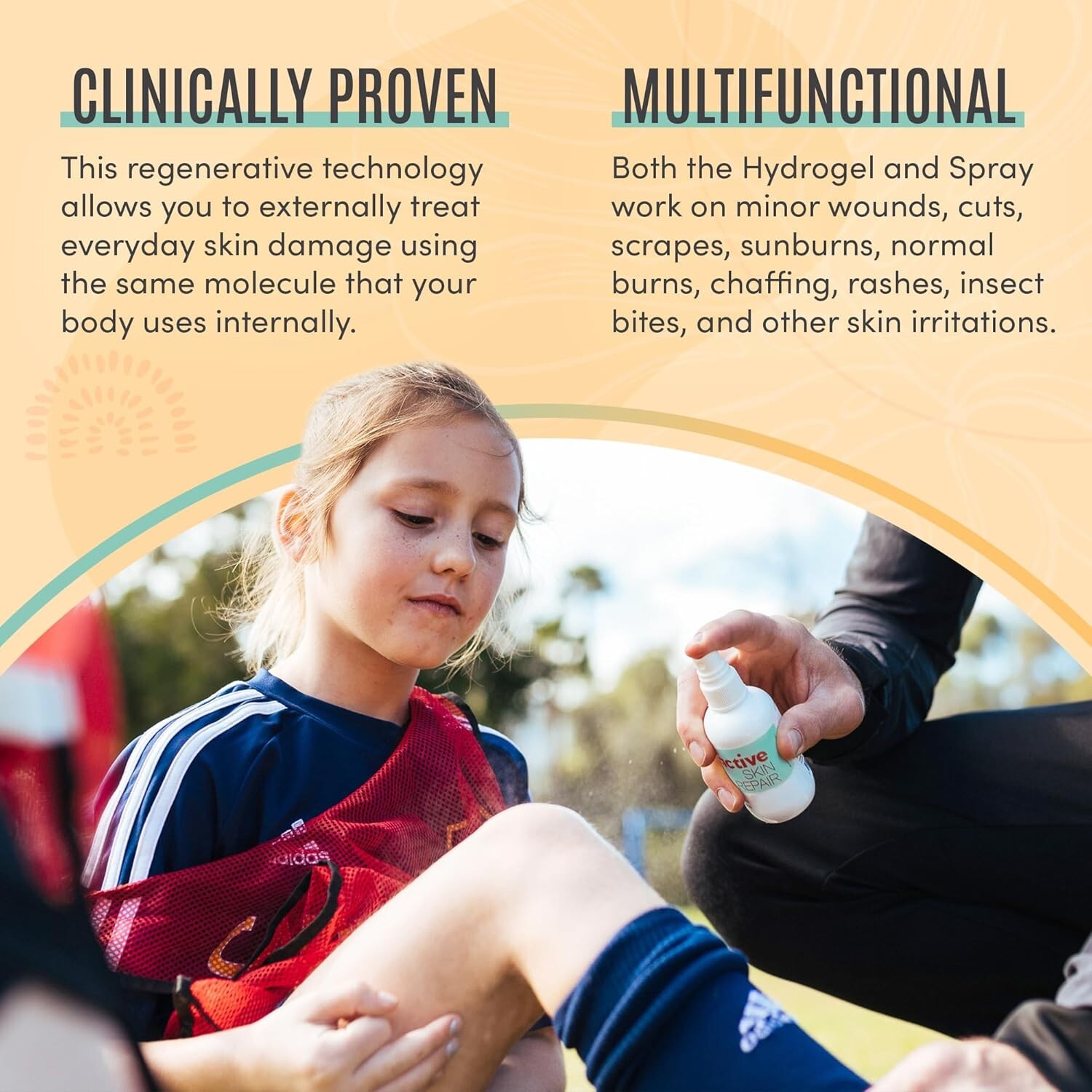 Active Skin Repair First Aid Bundle - Healing Ointment & Antiseptic Spray, 3 oz