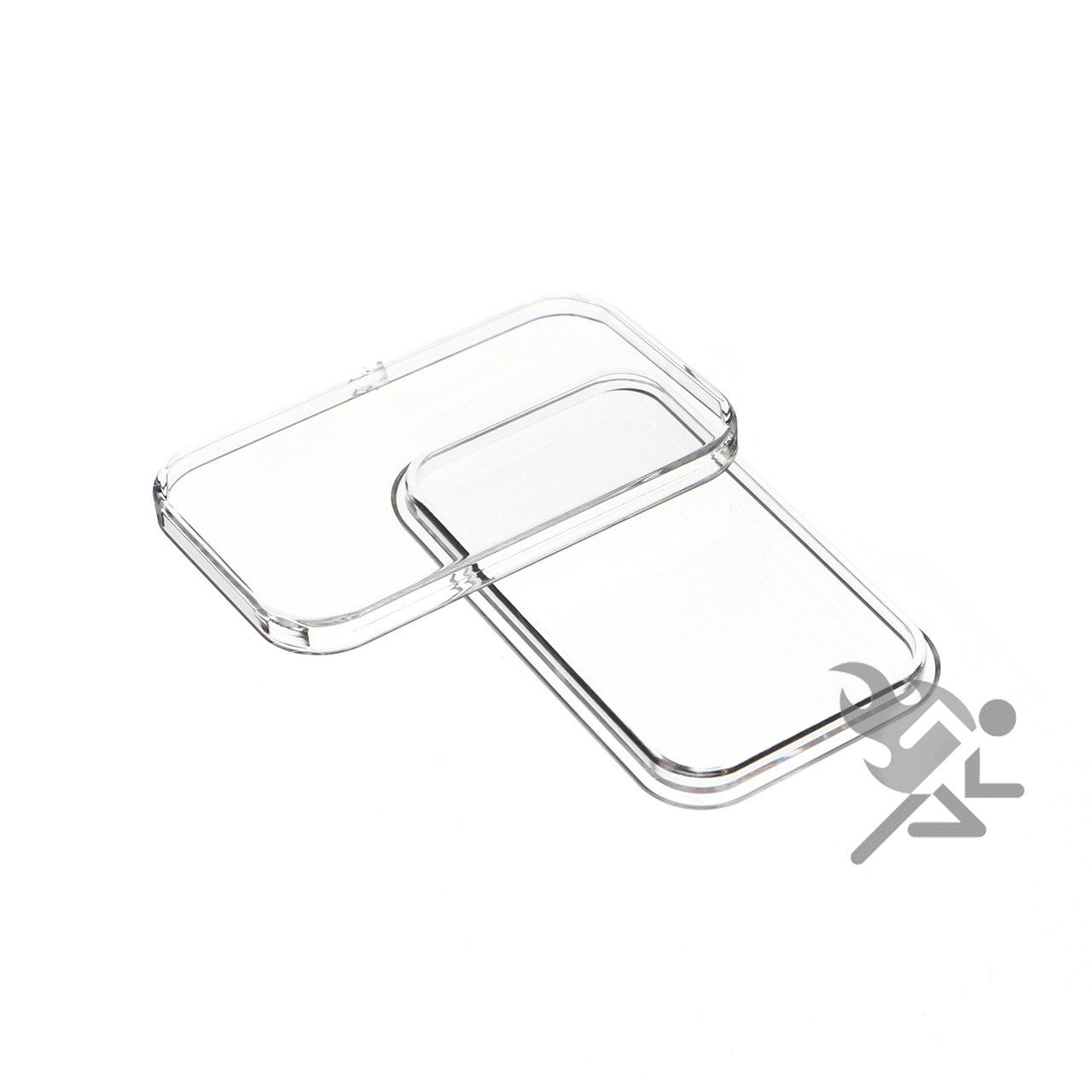 1oz Silver Bar Direct Fit Capsules Air-Tite Brand, 10 Pack