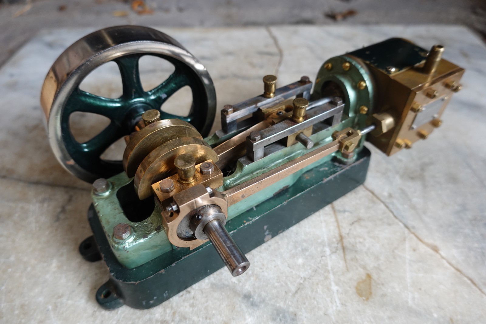 Antique RARE WORTHINGTON CENTER THROW LIVE STEAM ENGINE ADJUSTABLE VALVE 1882