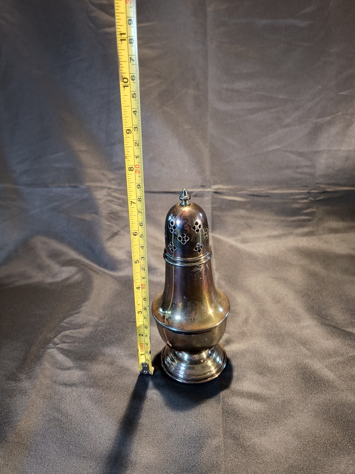 Vintage Sugar Shaker 7 1/8 inches "Silverplated England 16" Elegant Dining