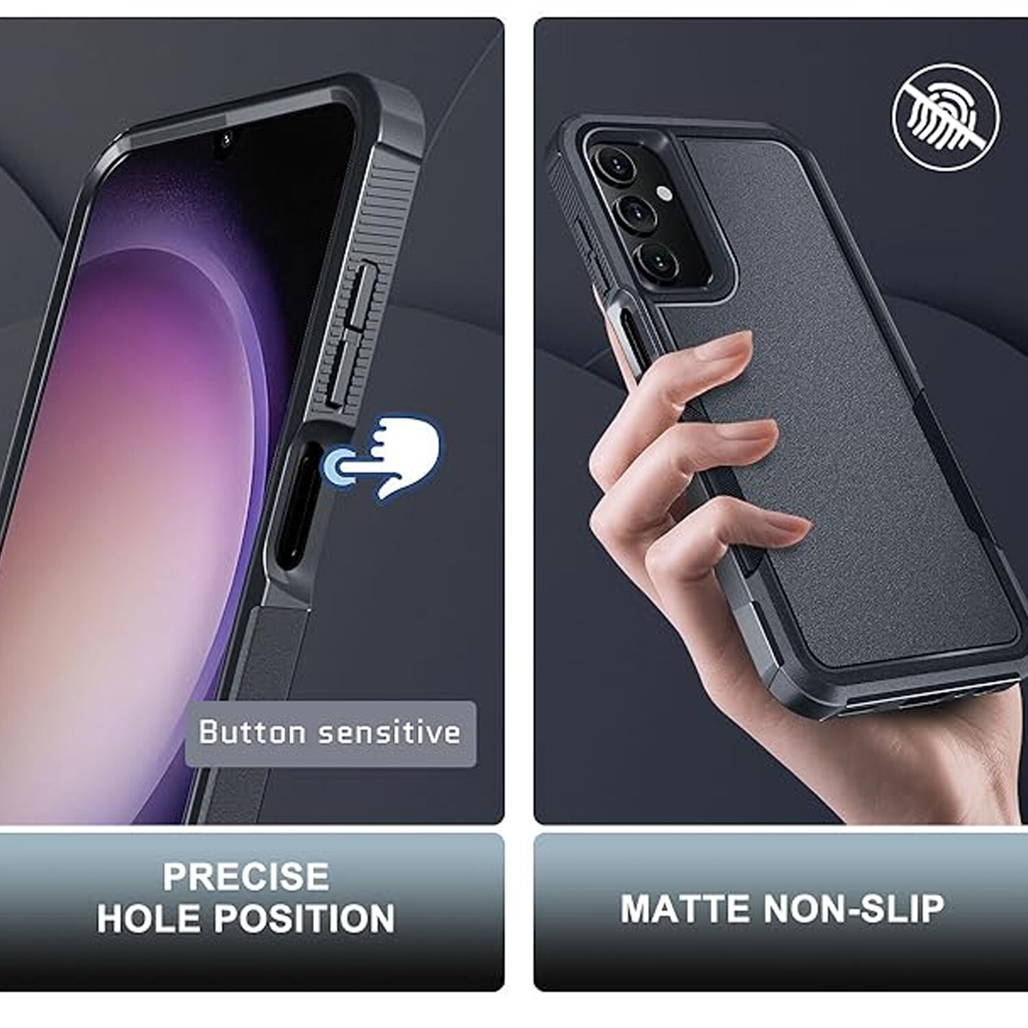 For Samsung Galaxy A17 5G Case Shockproof Phone Cover Heavy Duty +Tempered Glass