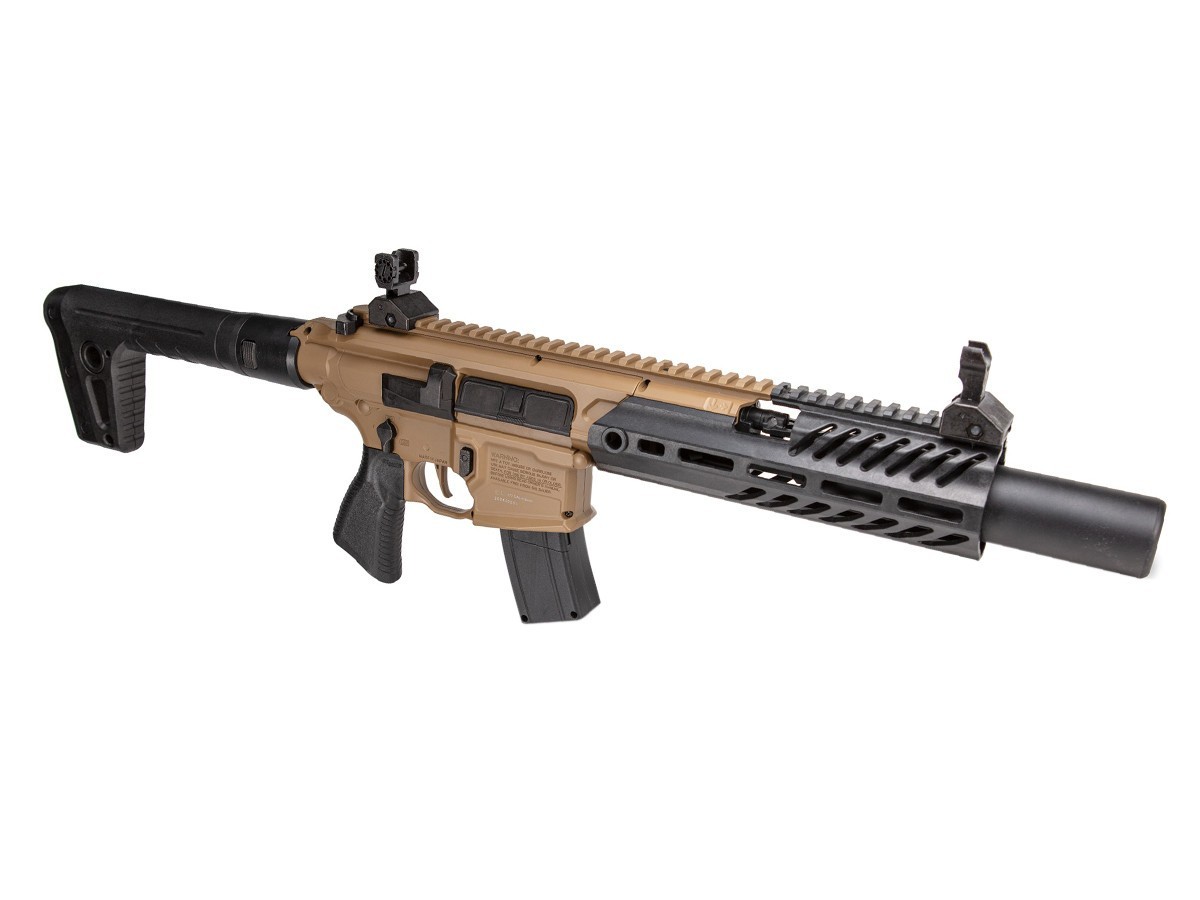 Sig Sauer MCX Canebrake .177 Cal CO2 Powered FDE/BLK Air Rifle AIR-MCX-CANEBRAKE