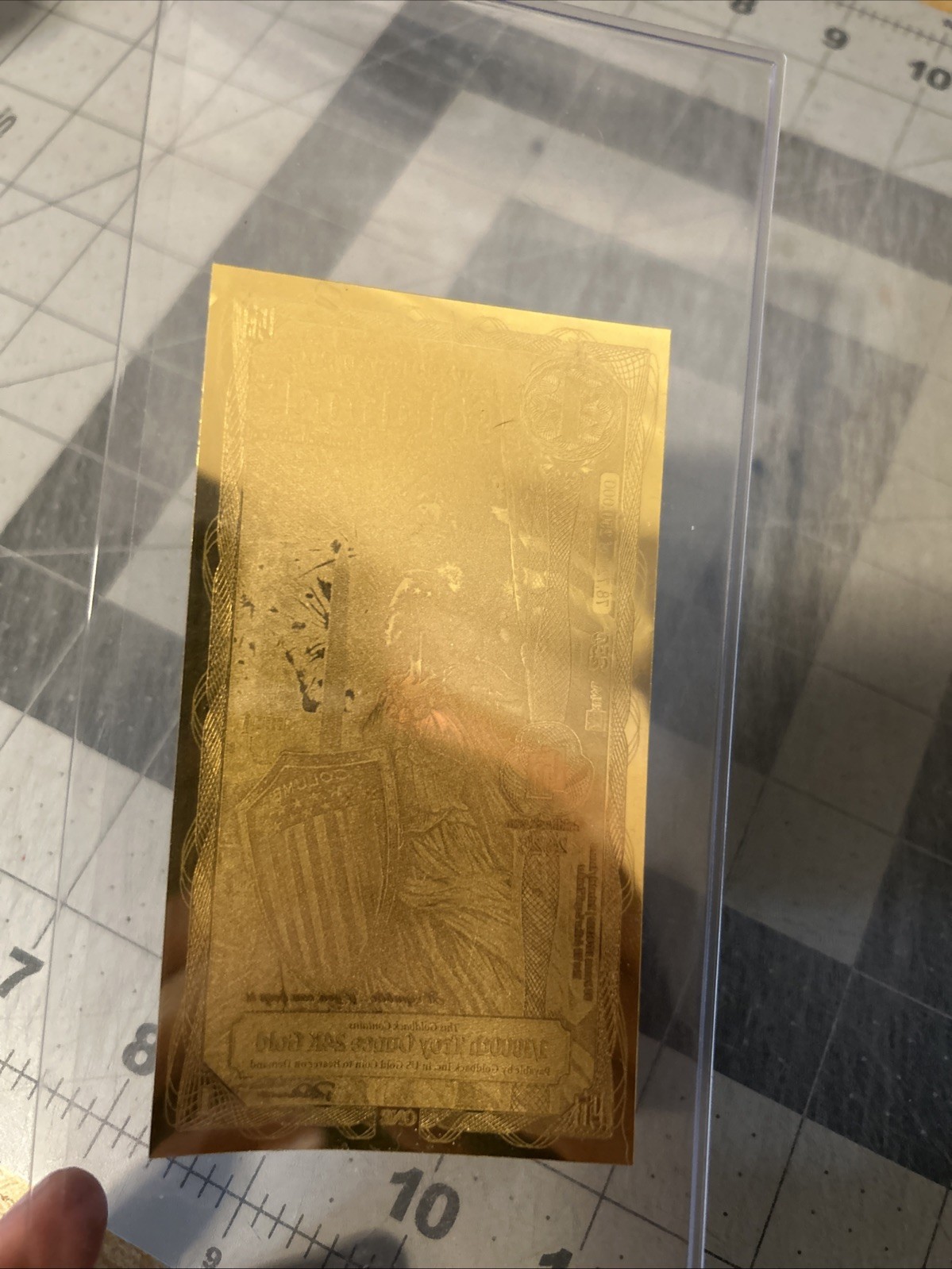 WASHINGTON D.C. GOLDBACK 1/1000th oz .999 FINE GOLD LIMITED SOLD OUT SHIPS NOW