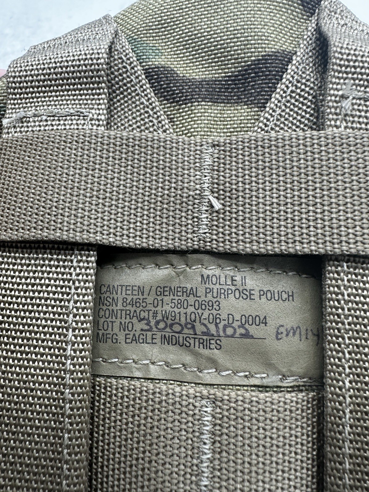 USGI Military MOLLE 1 Quart CANTEEN COVER Carrier Utility Pouch OCP Multicam