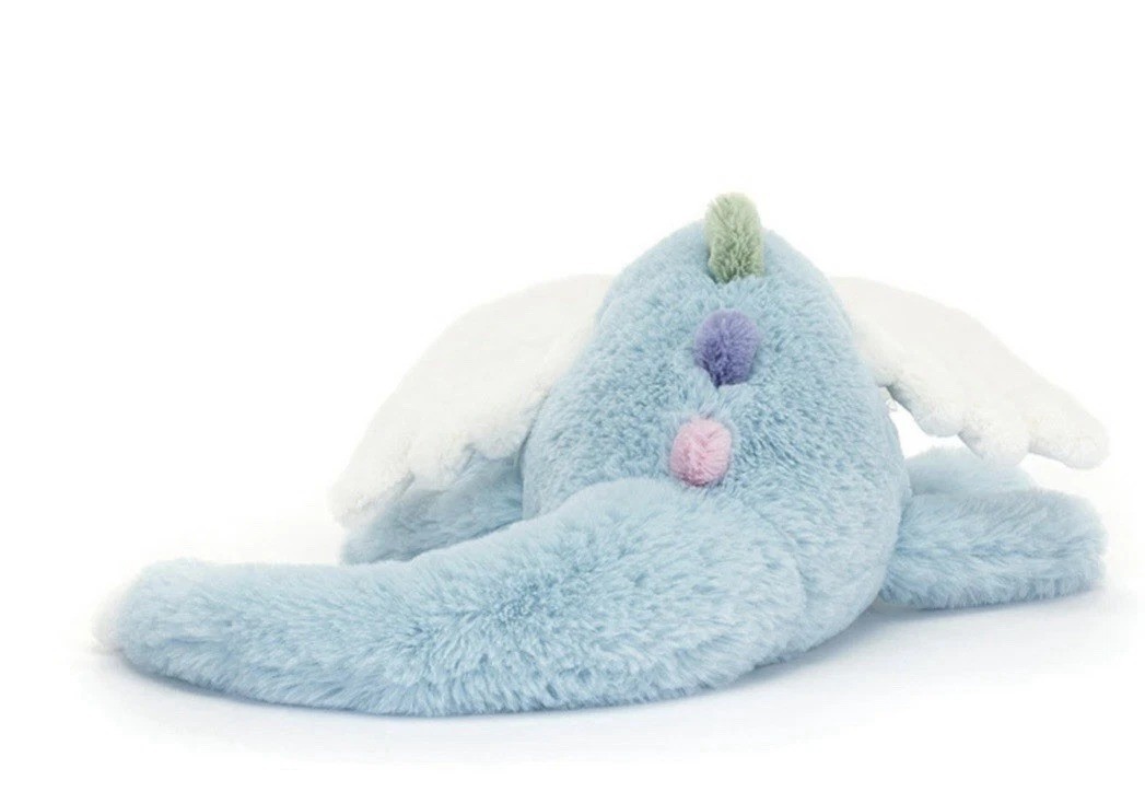 Sky Dragon Large Blue Plush Stuffed Animal NWT w/ Dust Bag Jellycat Inspired