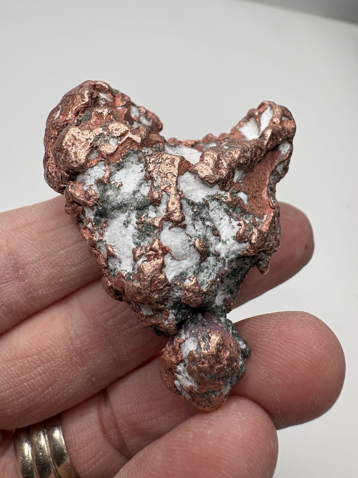 Pure Copper Rock Nugget Native Mineral Display Jewelry Specimen Upper Michigan