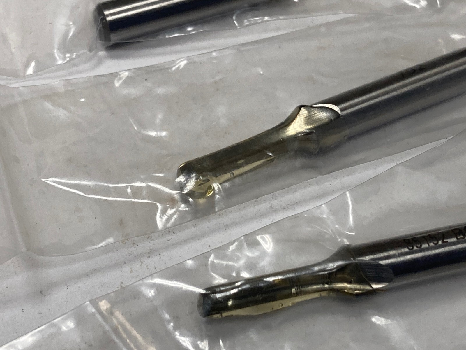 **Lot of 3**, Bosch 85152, 1/8" x 1/4 x 5/8 x 1-31/32", HSS, 1-Flute Router Bits