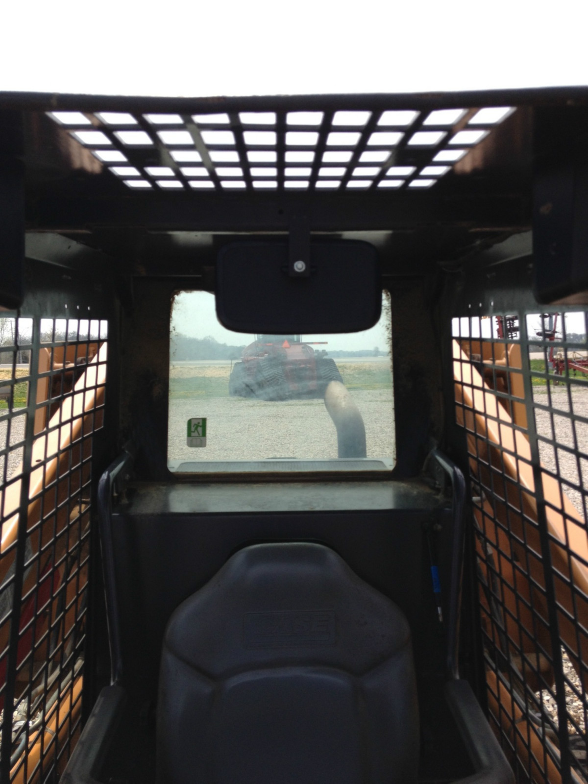 Universal Rearview Mirror for Skid Steer such as Case, Bobcat, Mustang, Cat....