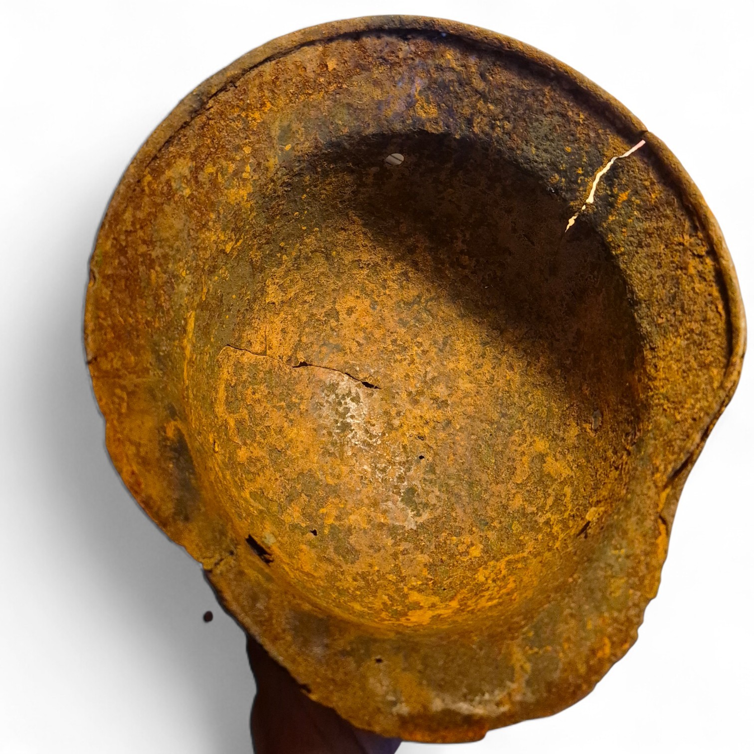 German M40 Stahlhelm relic from Nancy region, read description