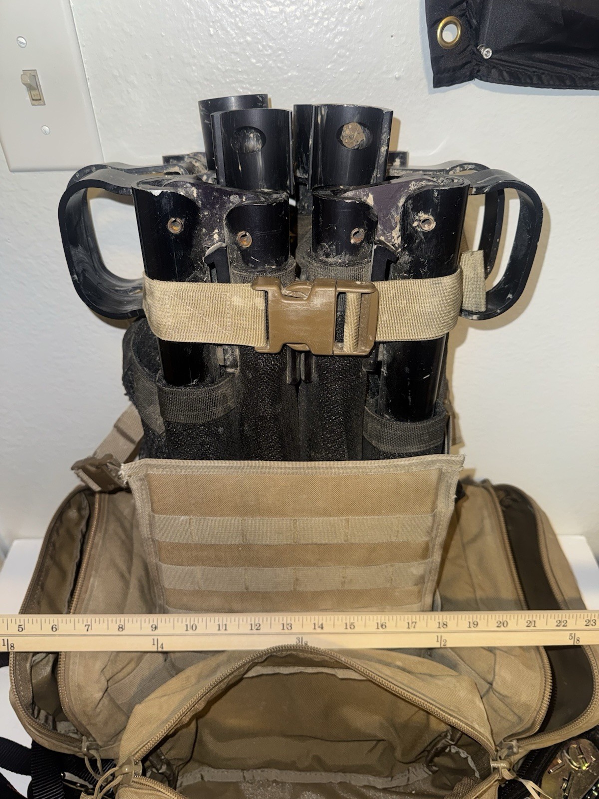 MILITARY FOLD UP LITTER AND BAG AND X2 Straps MILITARY SURPLUS MEDICAL