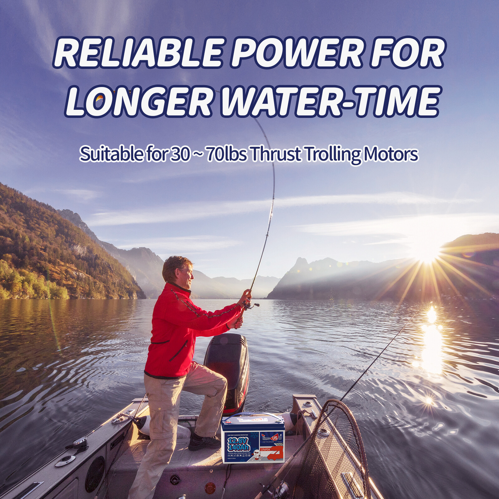 Used 12V 140Ah LiFePO4 Lithium Battery with Low Temp Cut Off 100A BMS