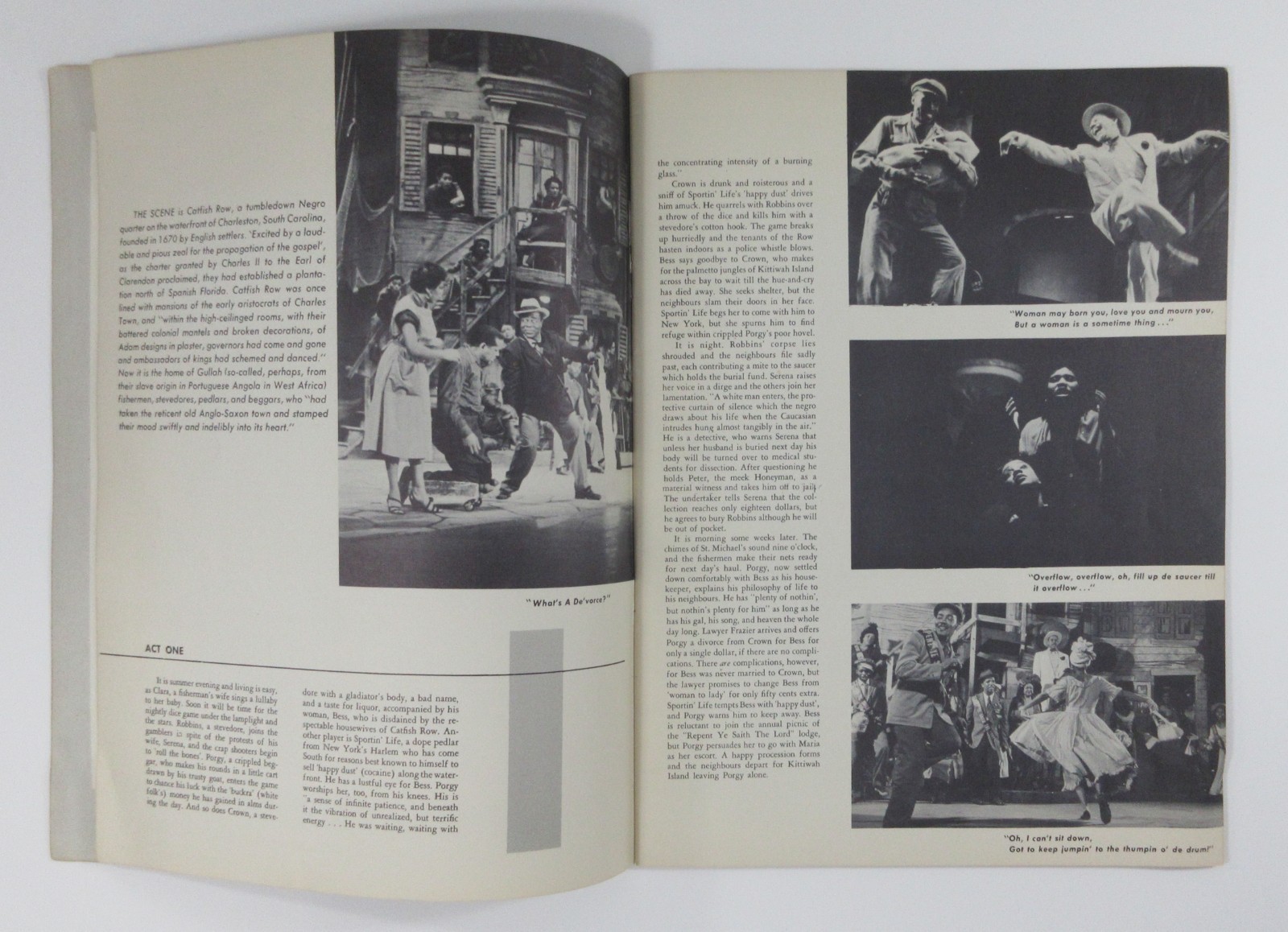 Porgy & Bess Theater Program Cab Calloway Helen Dowdy Ira George Gershwin 1953