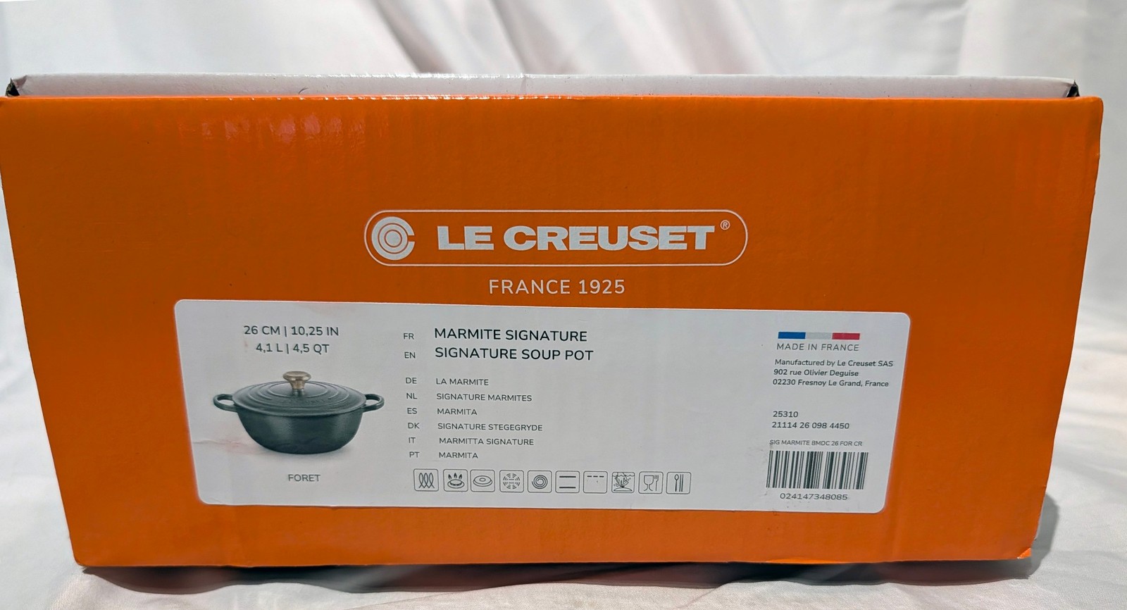 Le Creuset Signature Enameled Cast Iron Soup Pot, 4 1/2-Qt - Foret (Green) - NE