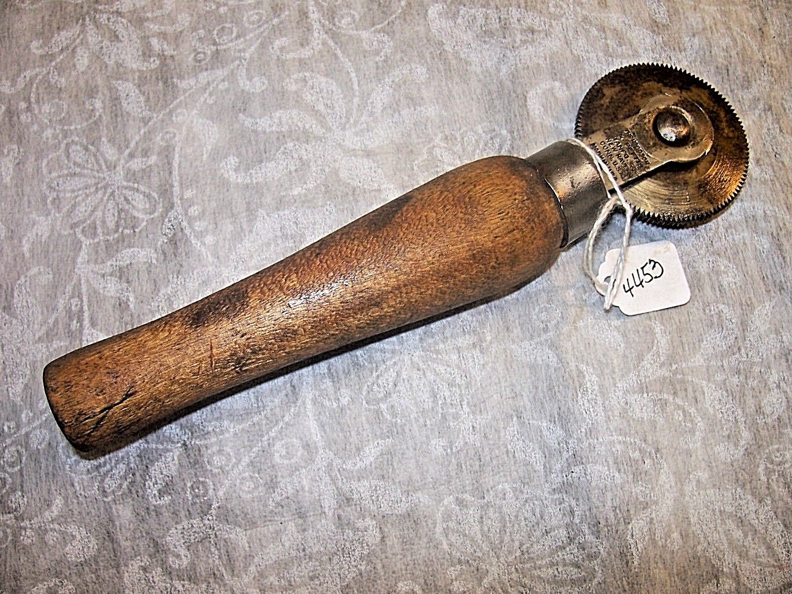 Leather Marking Tool, Early "The Hoggson & Pettis Mfg. Co." Ball Bearing Roller
