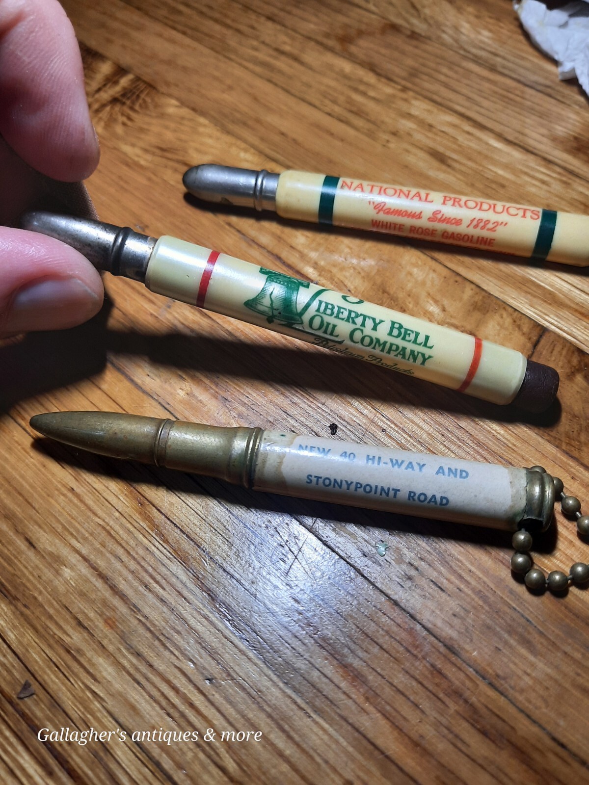 Vintage Oil Advertising Pencil Lot Sinclair Pan-am Skelly White Rose Texaco