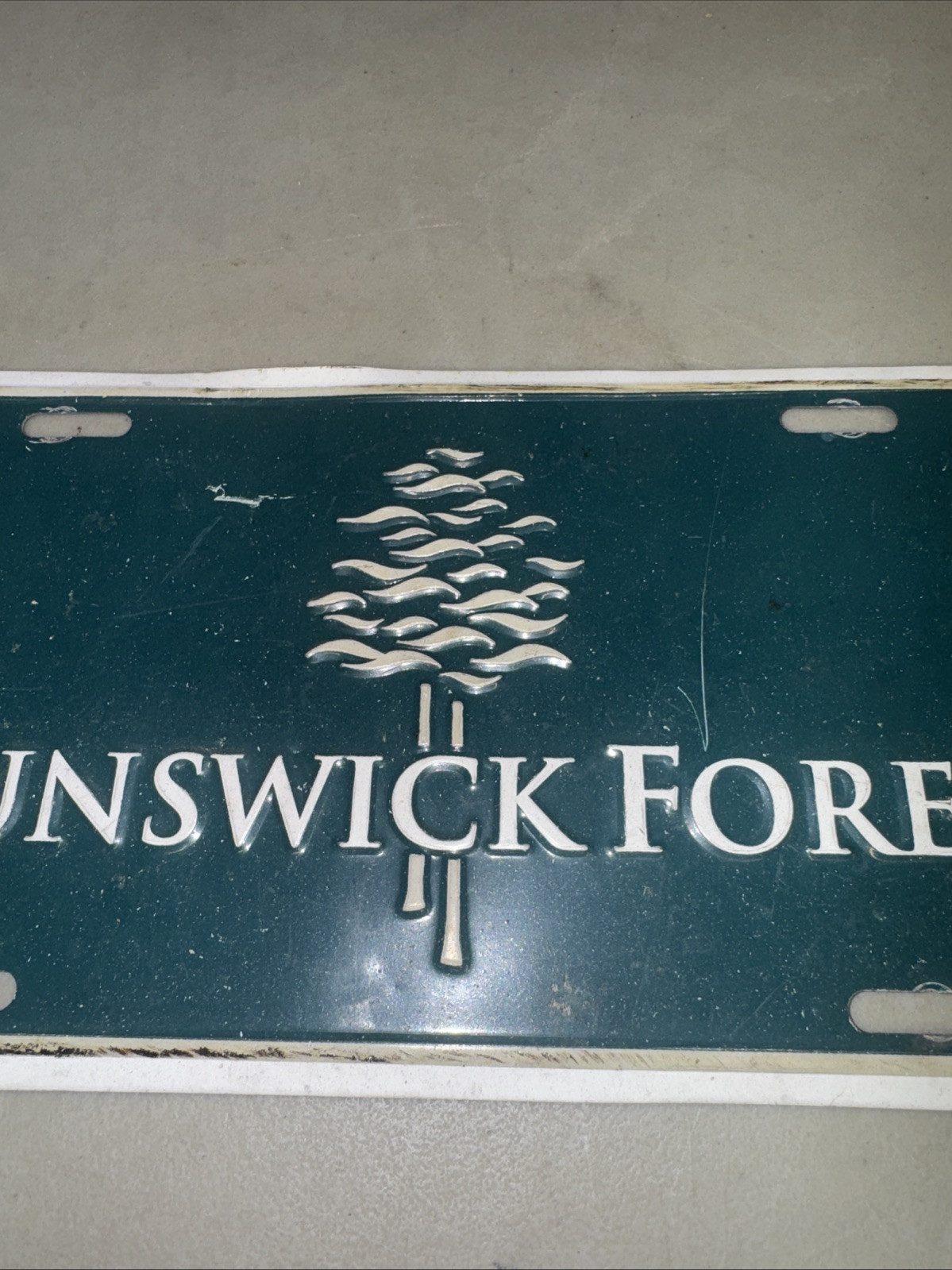 Unique Brunswick Forest Booster License Plate Tag New Brunswick? Maine?