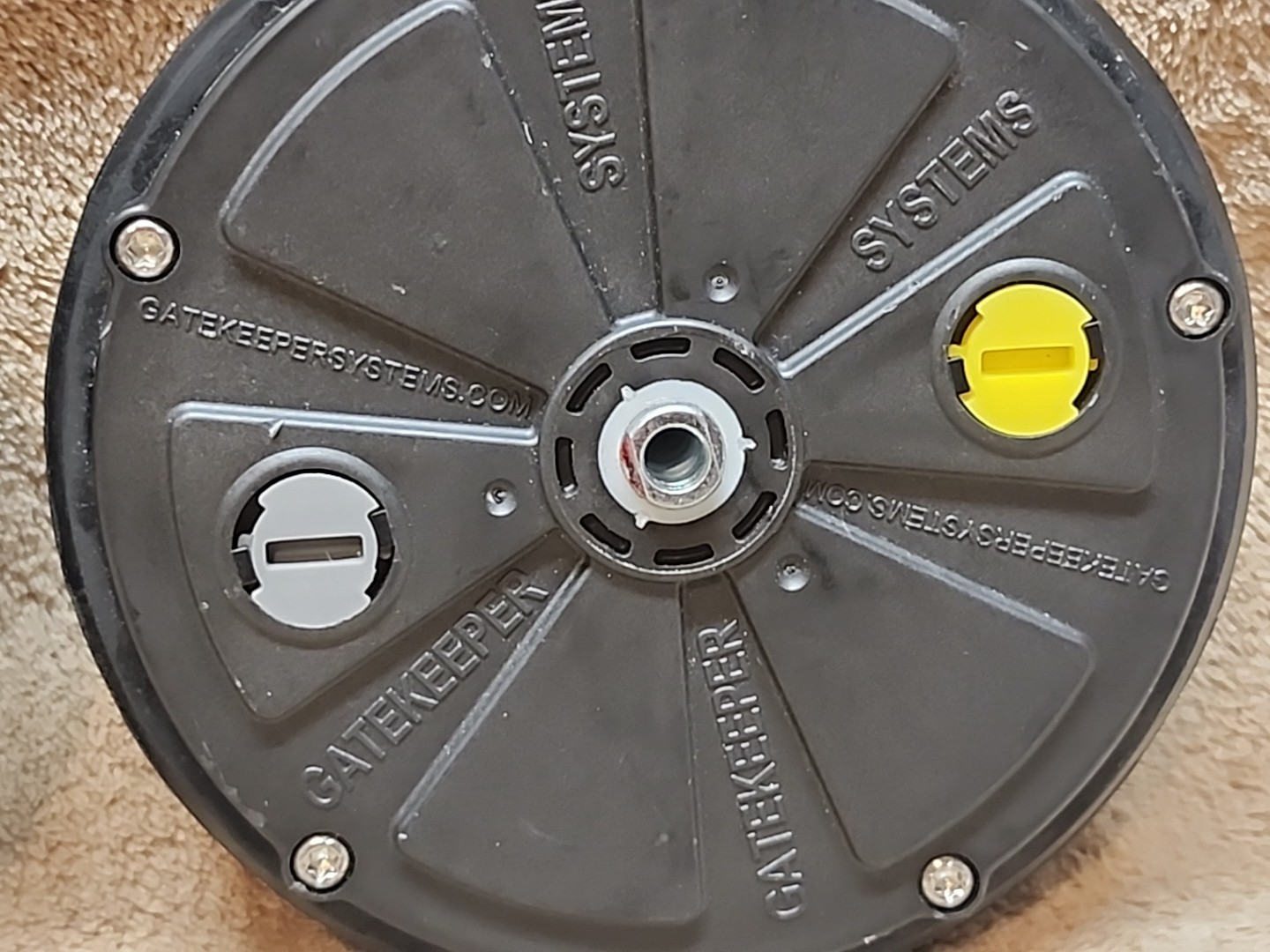 Pair: Gatekeeper Systems W-9470A Remote Controlled Locking 5" Wheel Replacement