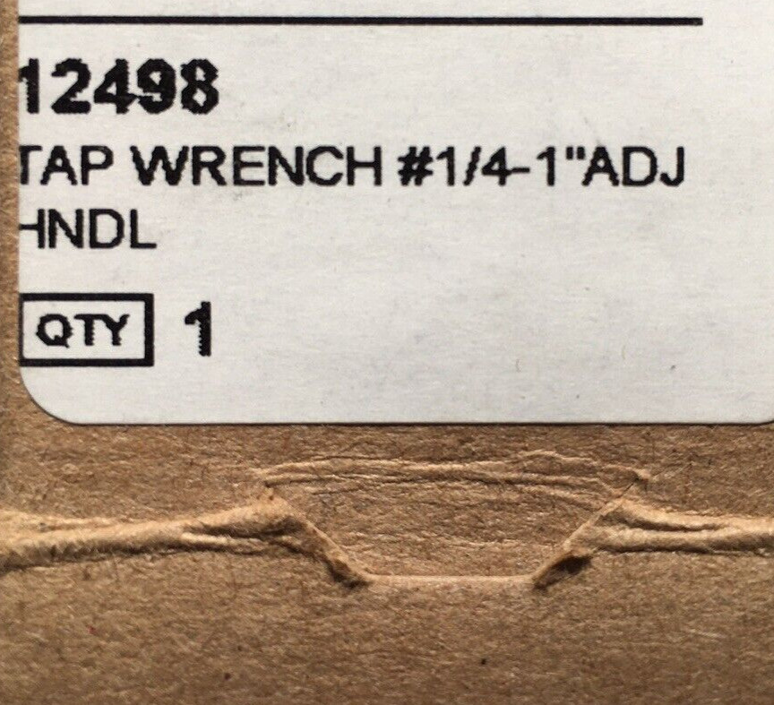 irwin 12498 Adjustable Tap Handle Holder Reamer Wrench 1/4"-1" Taps 18" OAL