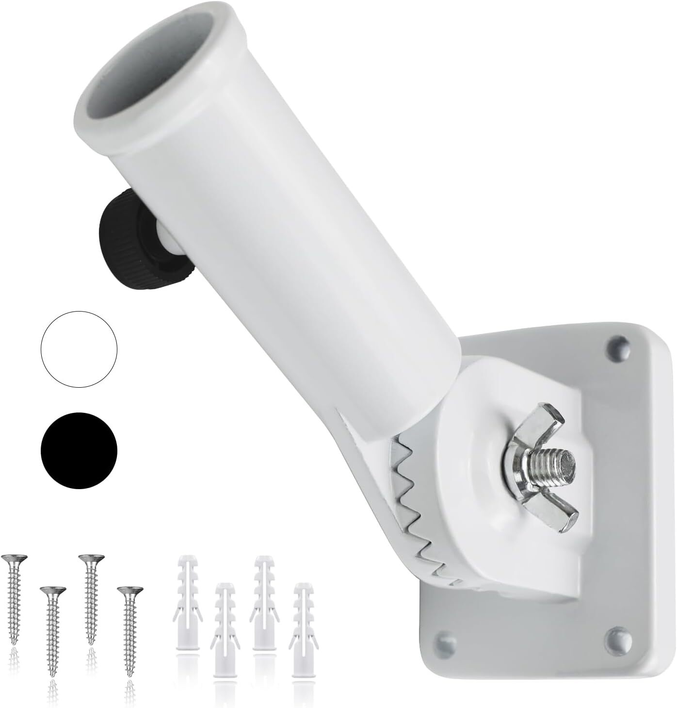 Flag Pole Holder for Outside,Multi-Position Aluminum Adjustable Bracket Mount