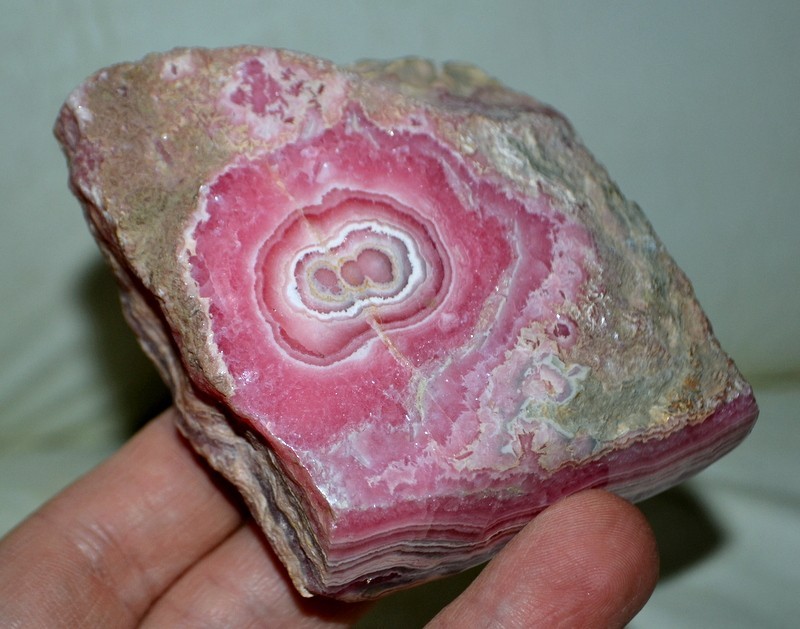 Big Rhodochrosite Stalactite / Stalagmite on matrix from Argentina * rare