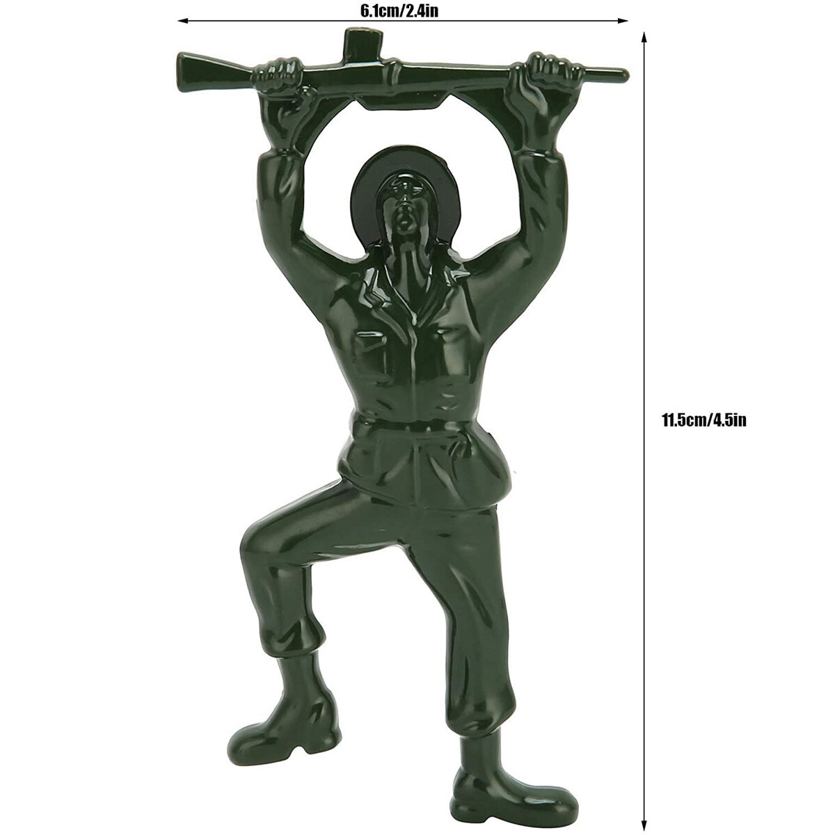 Green Soldier Army Man Bottle Opener Metal Hard Bartender Funny Gift US Premium