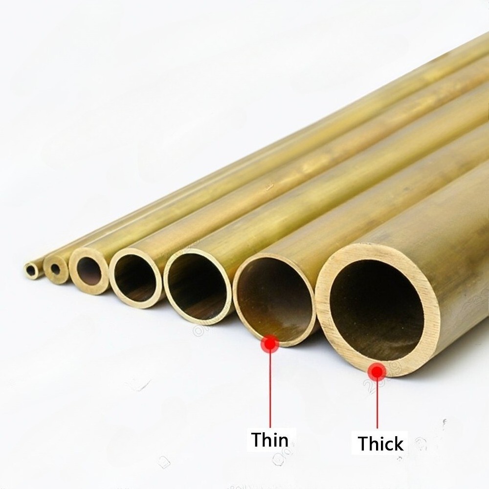 Brass Tube Brass Pipe Length 250mm Select Size OD x ID x length