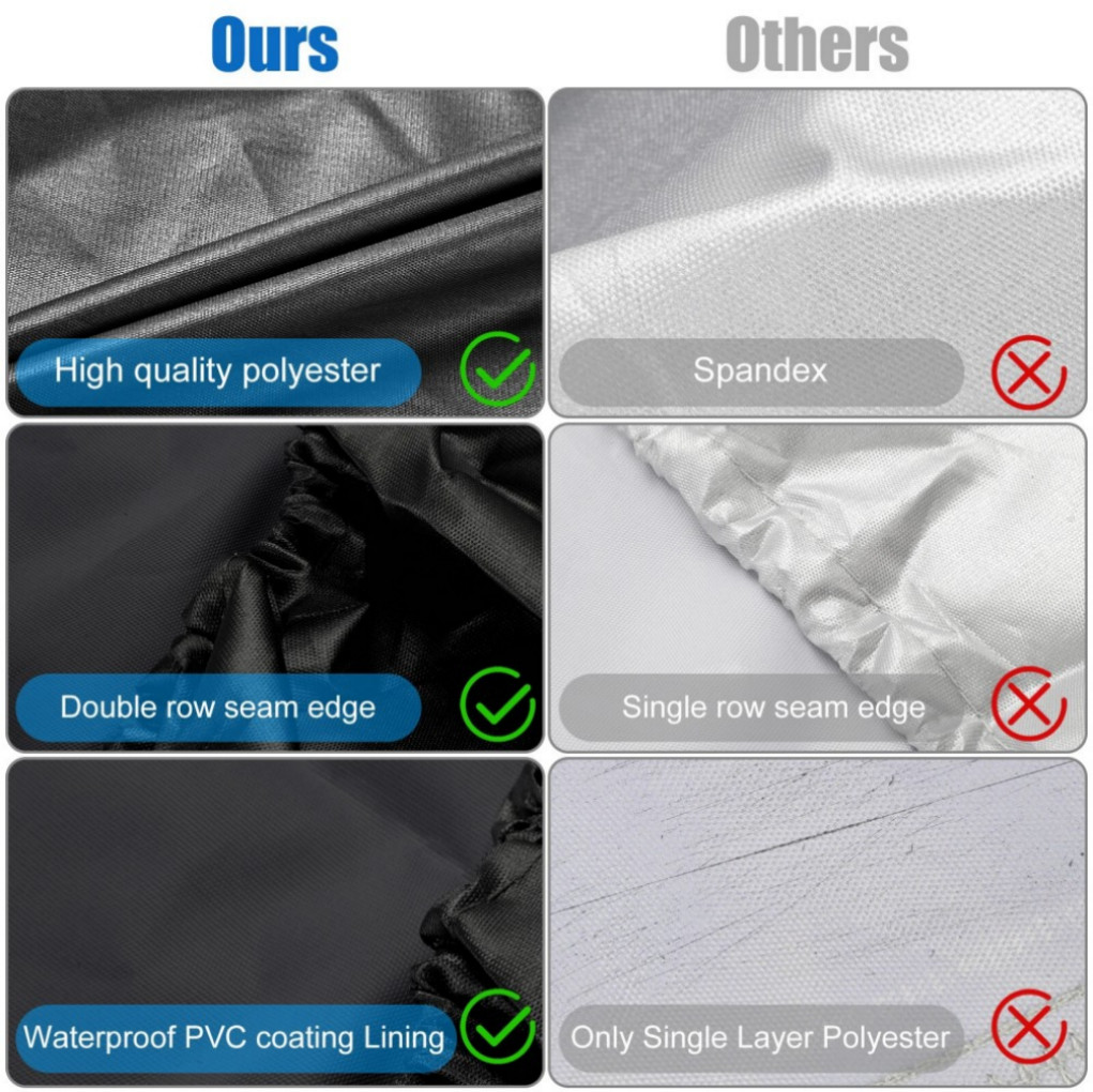 15'' Black DIY Spare Tire Cover Trailer Wheel & Tyre Protector Against Sun Rain