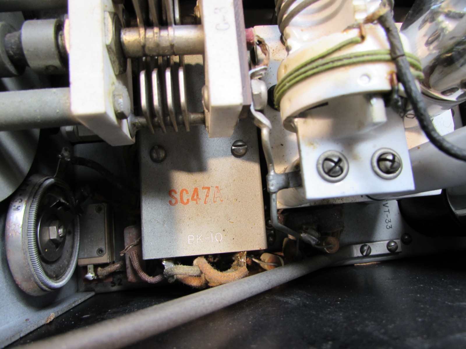 ESTATE* SIGNAL CORPS U.S. ARMY BC-222 RAULAND TUBE RADIO RECEIVER & TRANSMITTER