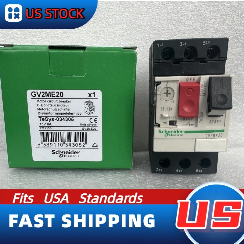 GV2ME20 Schneider NEW Manual Starter Protector: US Inventory, Expedited Delivery