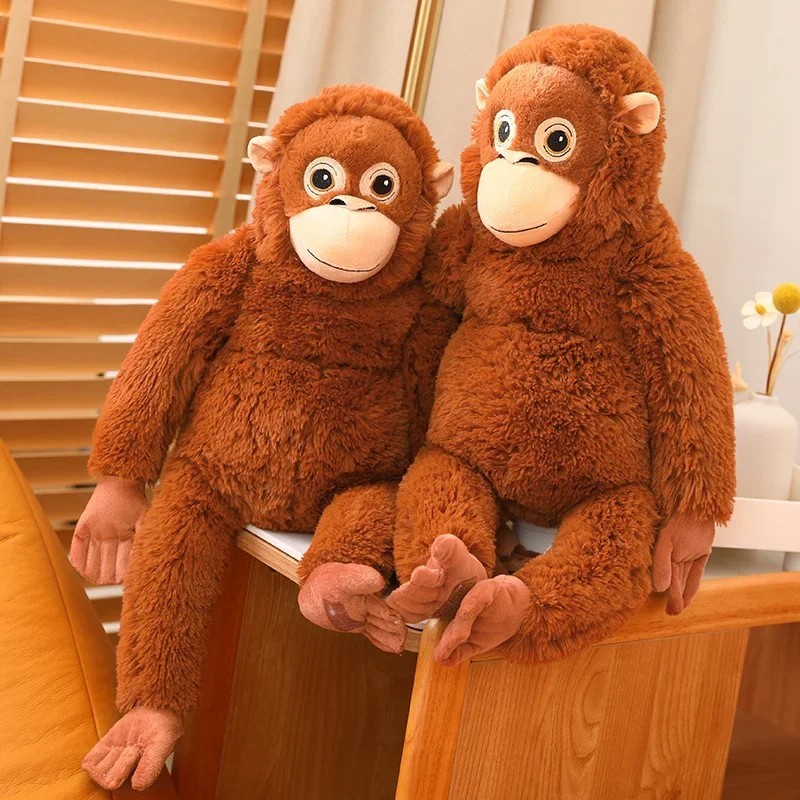 Punch Orangutan Djungeskog Brown Ikea Plush 26in Punch Monkey Plush