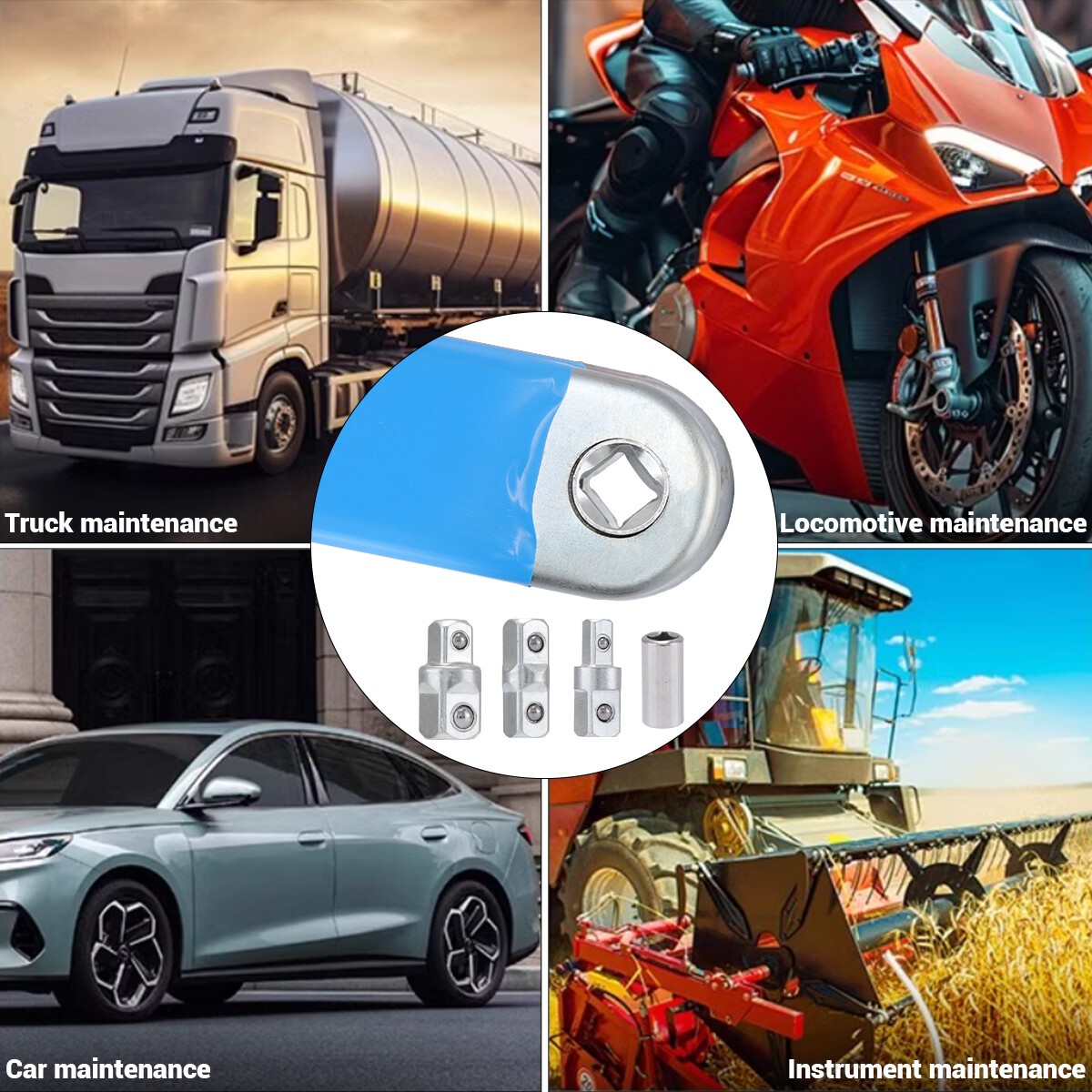 Upgraded Impact Ready Offset Extension Wrench Tight Reach Extension Wrench Set