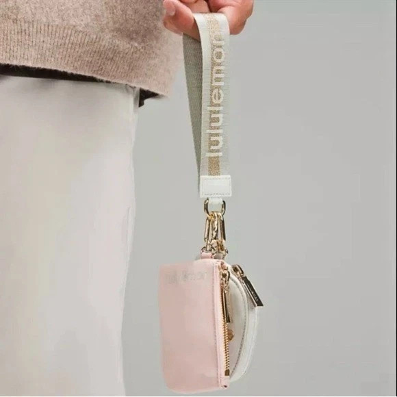 Lululemon Athletica Dual Pouch Wristlet Pink