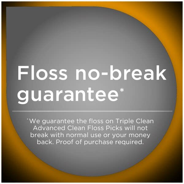 DenTek Triple Advanced Clean Mouthwash Blast Floss Picks, 75 Count, (Pack of 12)