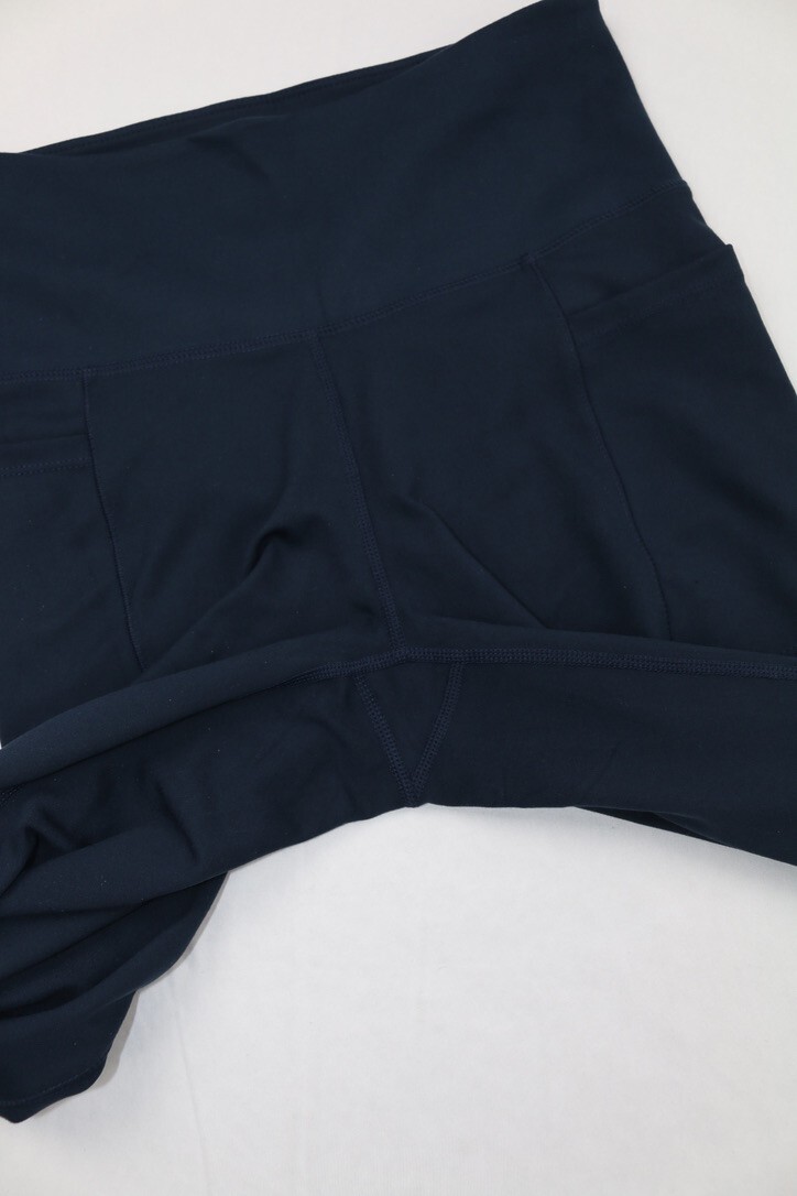 Jockey Ladies' Yoga Pant Super Comfy High Rise Neo Navy Flare Stretch Sz S M