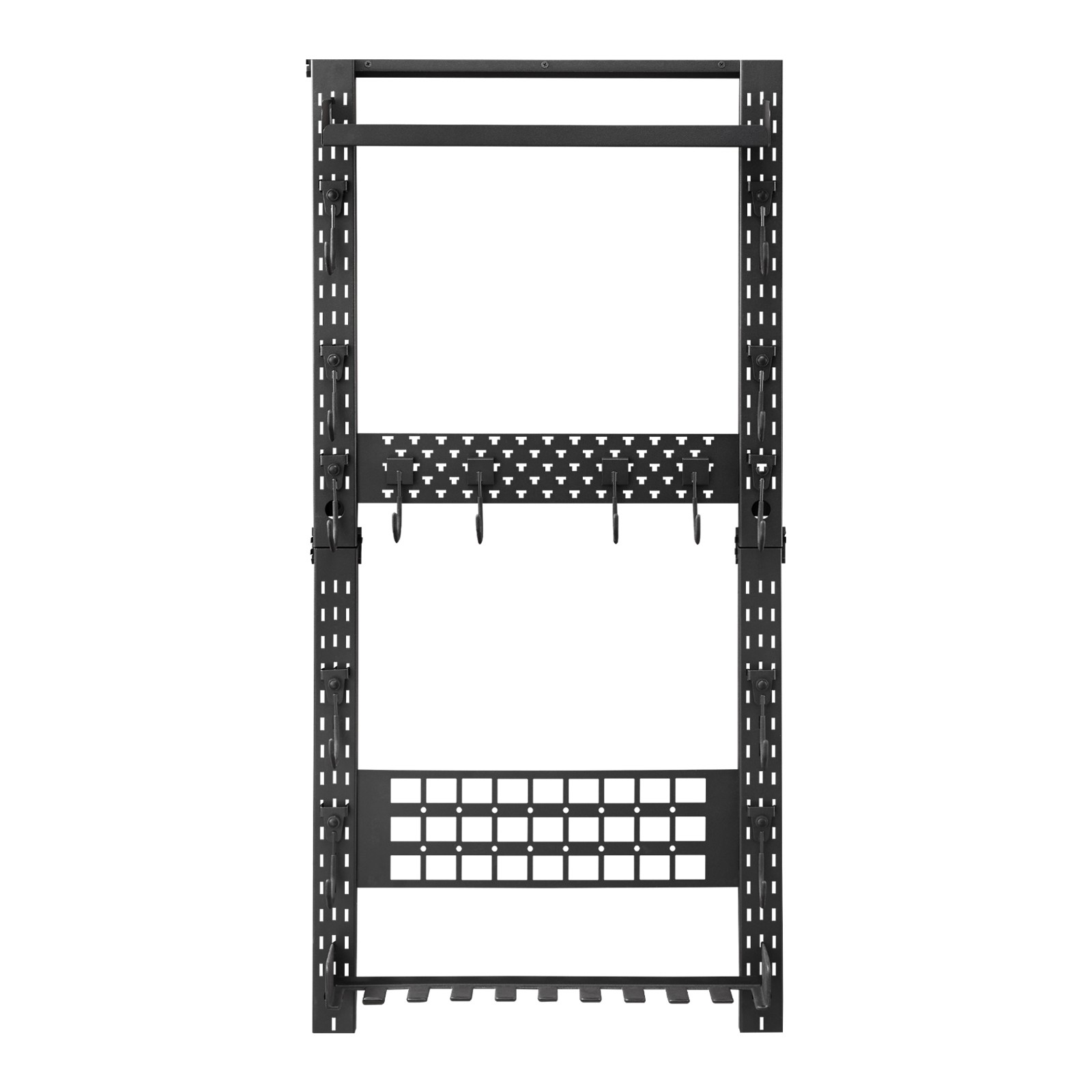 Uimoso Steel Wall Mount Gun Rack for Rifles, Shotguns, and Tactical Gear Storage