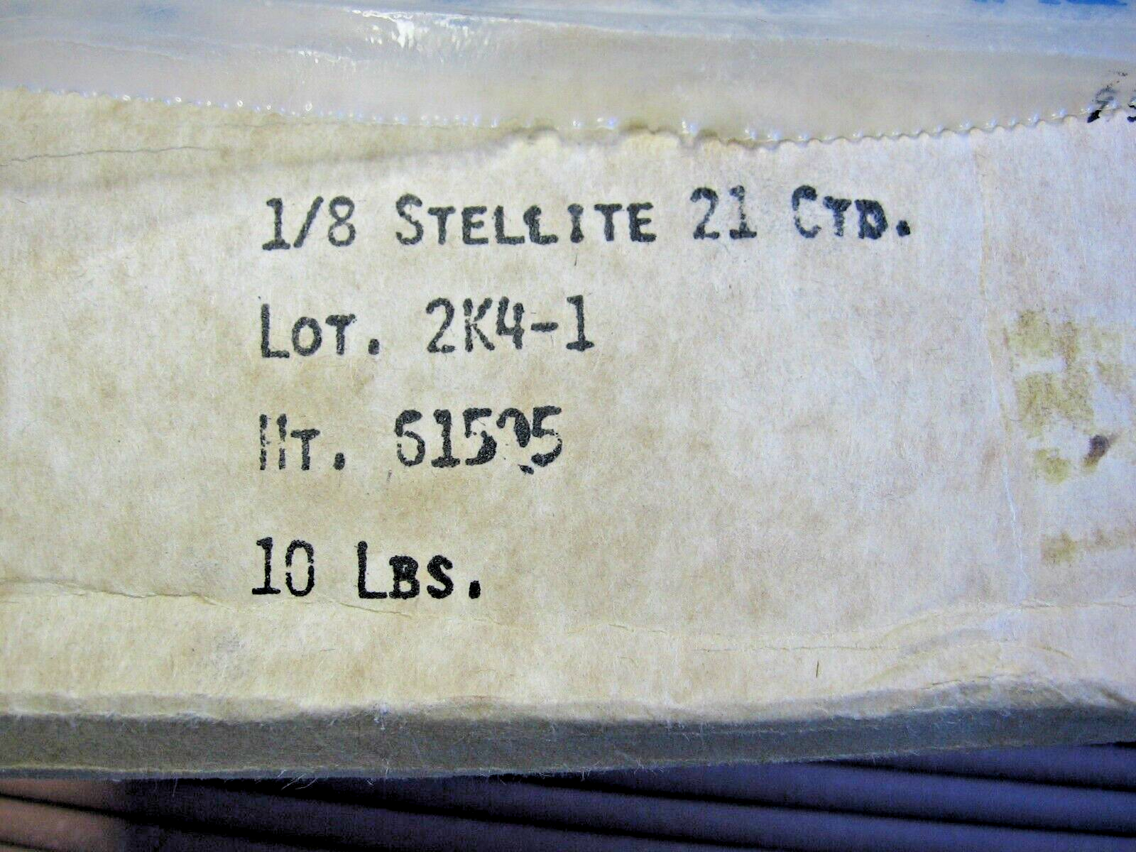Stellite Alloy 21 Hardfacing 1/8" x 14" Welding Electrodes 1 lb. Cobalt Alloy