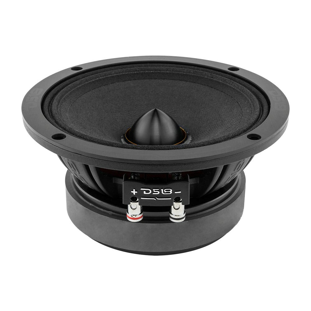 DS18 PRO-ZXI6.4BM 6.5" Car Speaker Mid-Range with Bullet 600 Watts 4-Ohm - Pair
