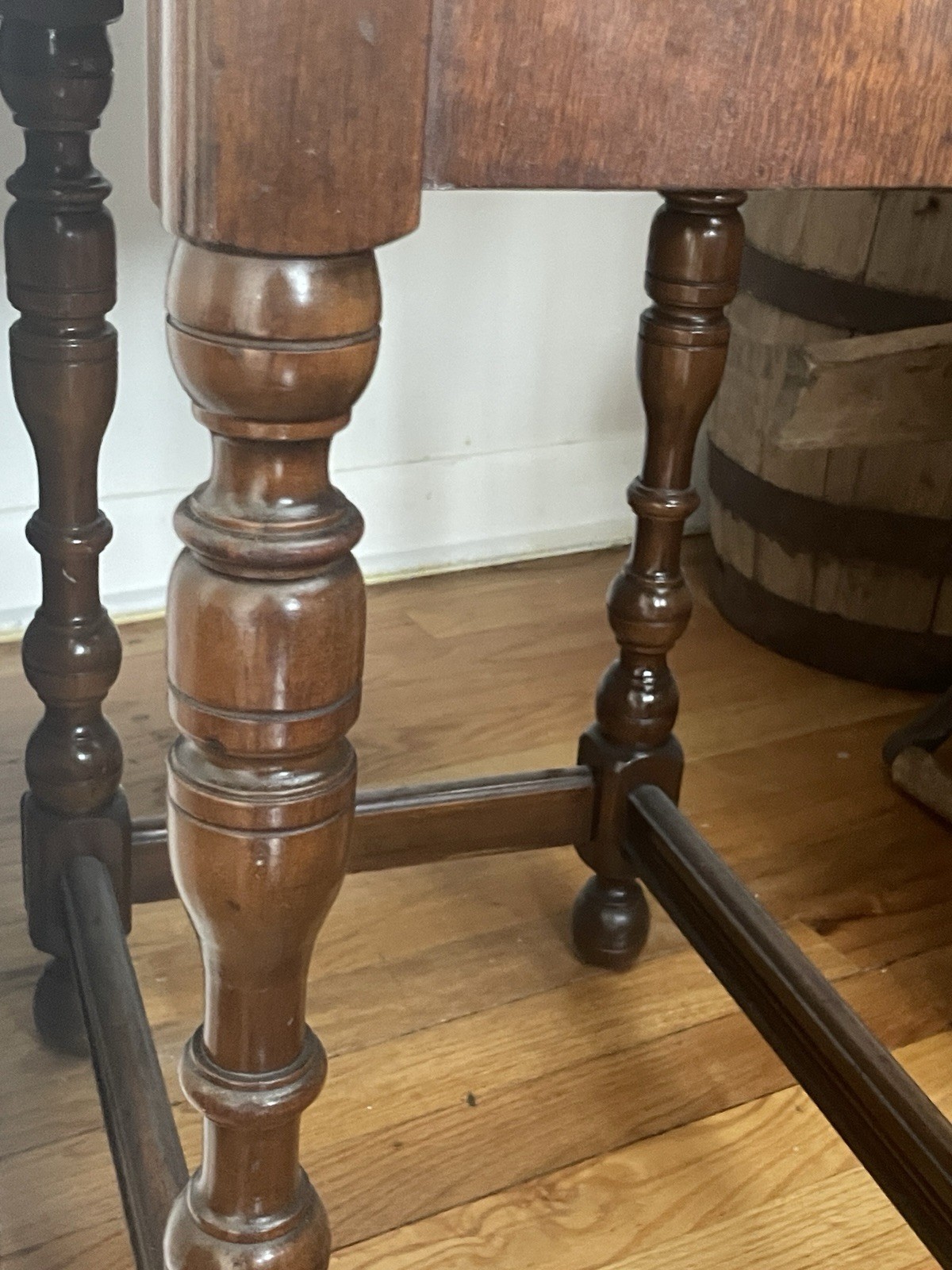 Antique VTG Limbert Art Furniture Nightstand Table with Drawer Glass On Top Rare