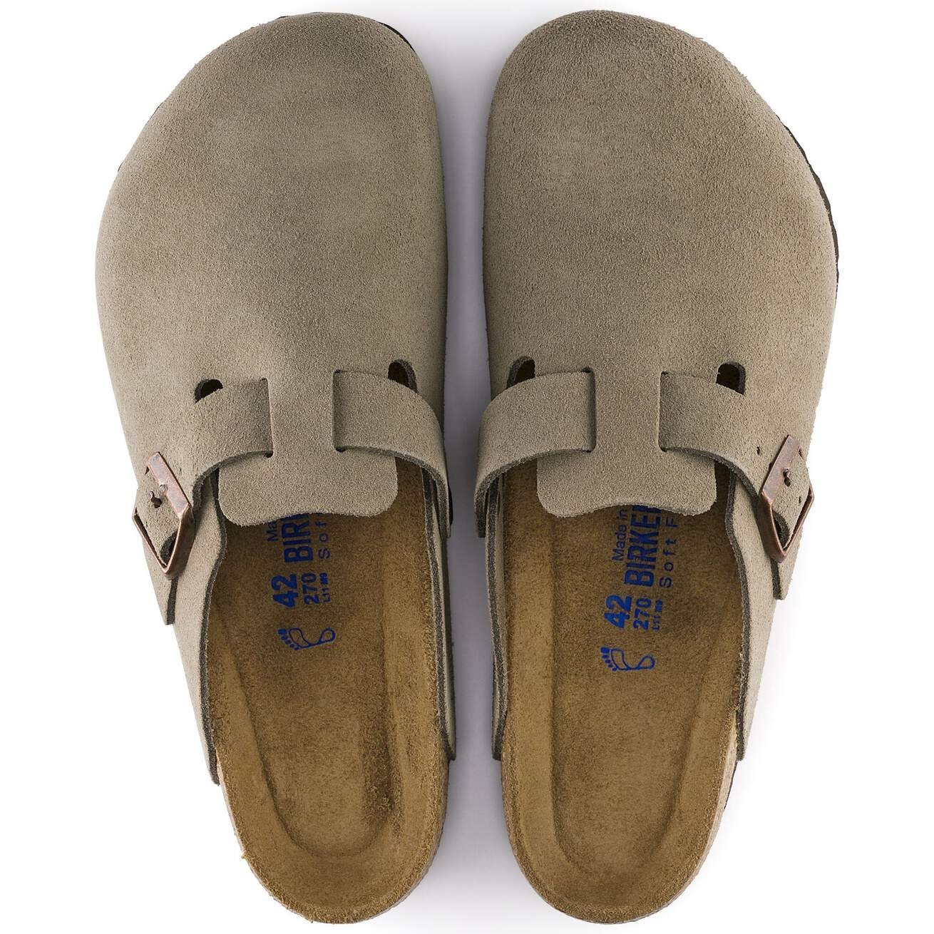NWT-BIRKENSTOCK Boston Soft Footbed Suede Leather (ALL SIZE-COLOR)