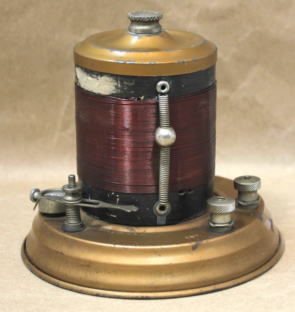 1922 Brooklyn Metal Stamping galena crystal radio WORKING and tested original