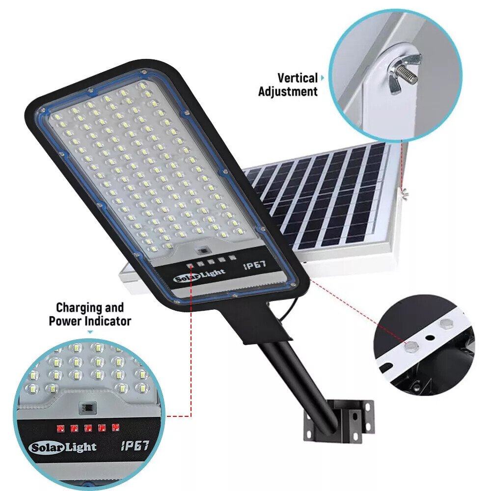 Commercial Solar Street Lights Outdoor Dusk to Dawn Solar High Bright Aluminum