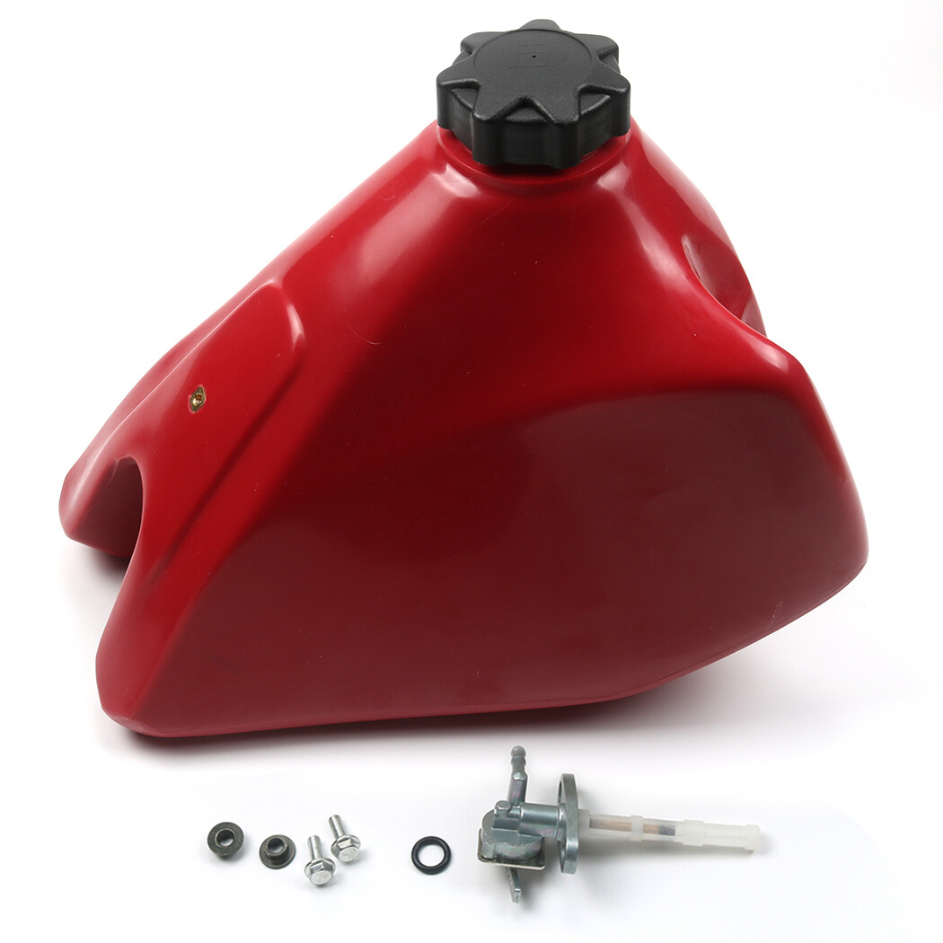 For Honda XR200R 1985-2002 Plastic Fuel Tank & Gas Cap Red