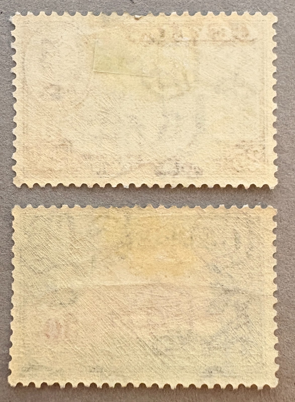 Ceylon 171-172 / 1935-1936 King George V KGV Temple Stamps / MH Minor Faults