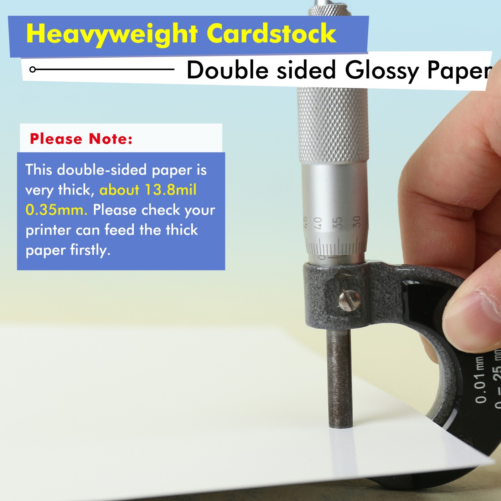 Koala 80lb Double Sided Glossy Photo Paper 8.5x11 White Thick 300g Inkjet Print