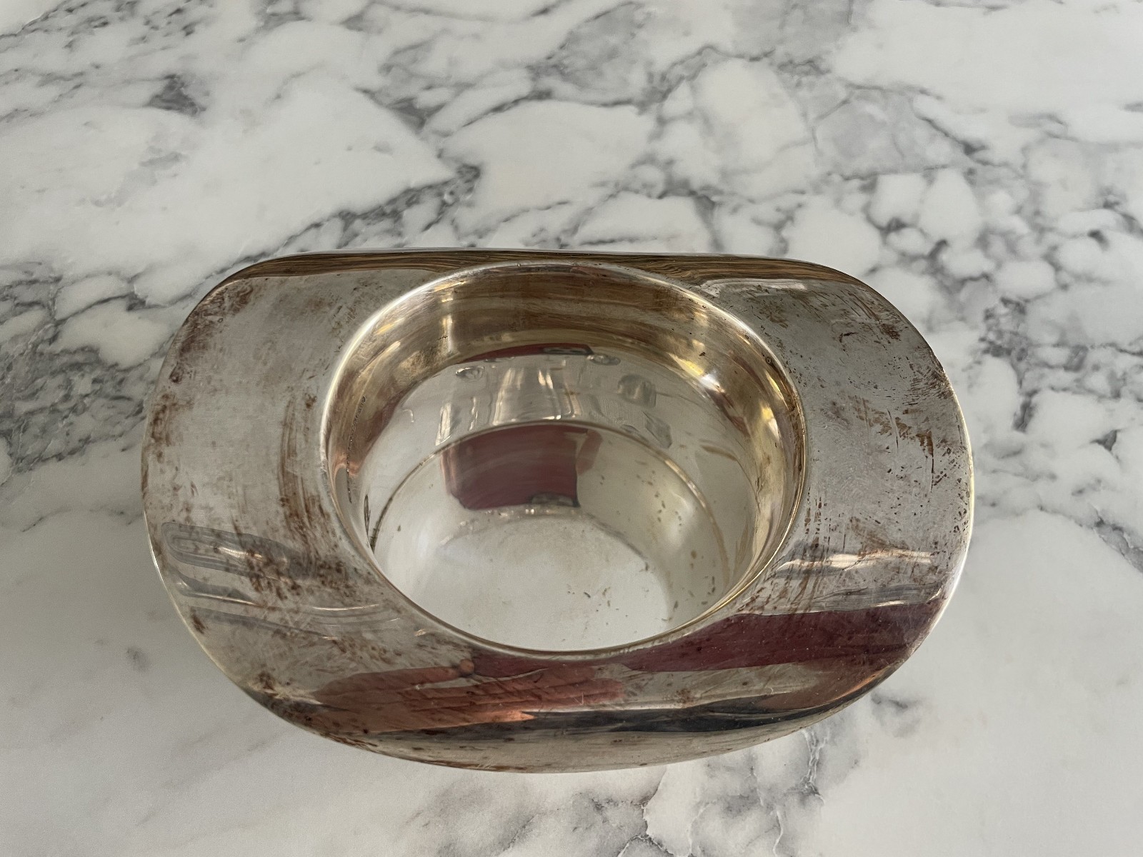 RARE RALPH LAUREN SILVERPLATE BALMORAL FINLEY TOP HAT NUT BOWL TRAY DECANTER