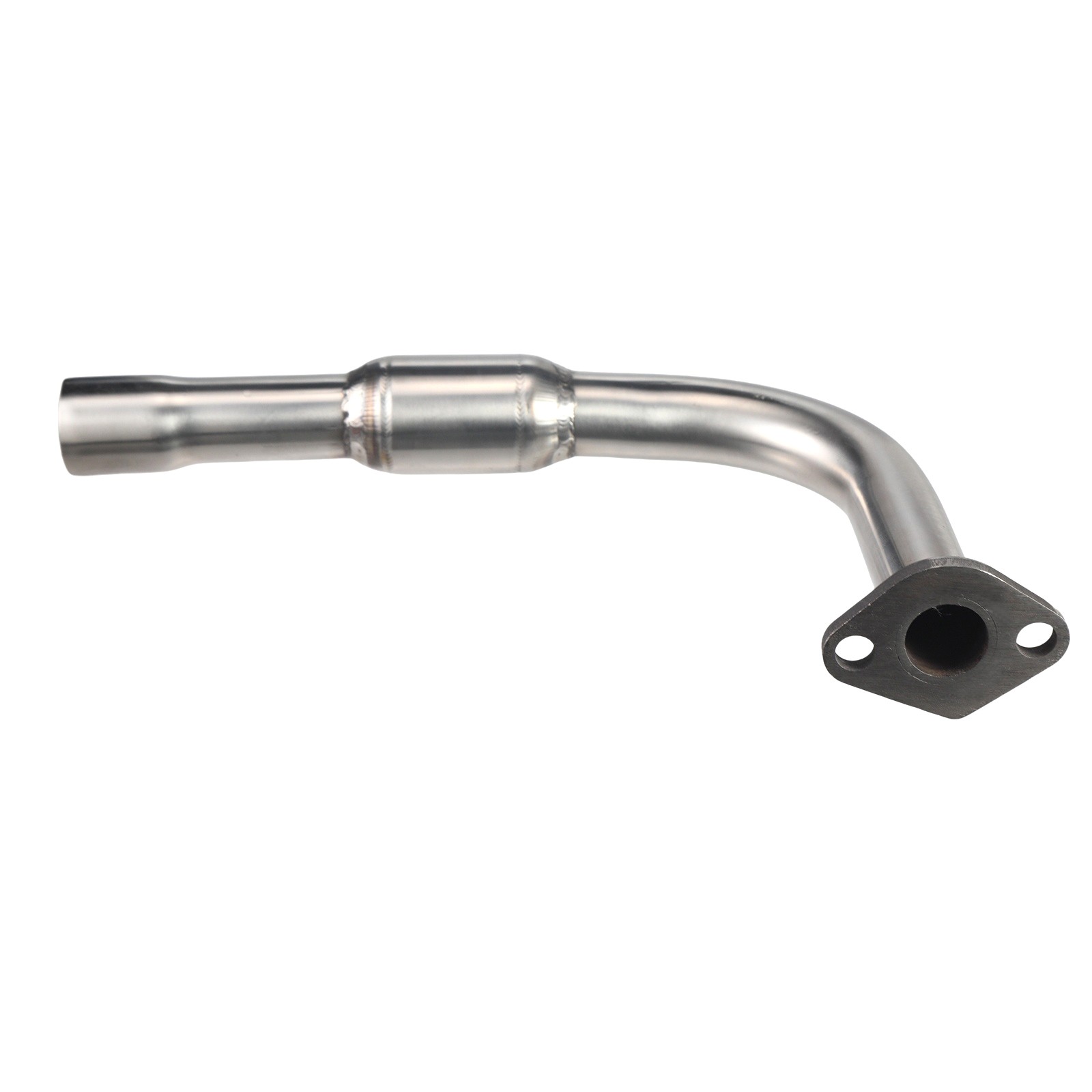Stainless Steel Polished Exhaust Pipe For Predator 212cc 196cc Go Kart Mini Bike